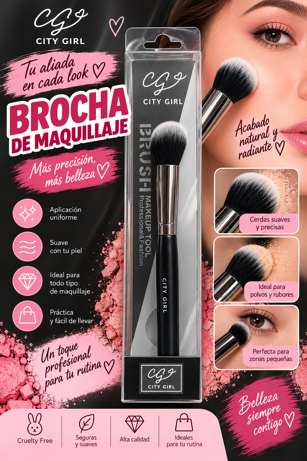 Brocha para base - City Girl