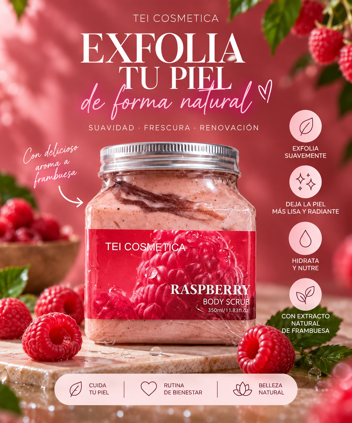 Exfoliante corporal (Body Scrub)-  TEI Cosmética
