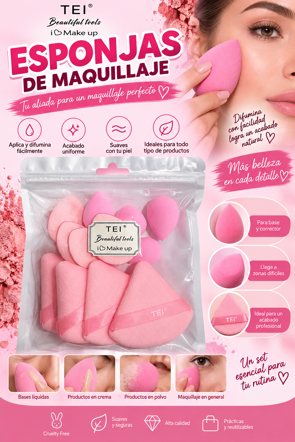 Set de esponjas - Beautiful tools 