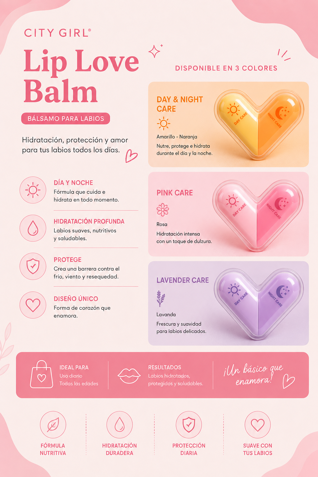Bálsamo para labios - Lip love Balm 