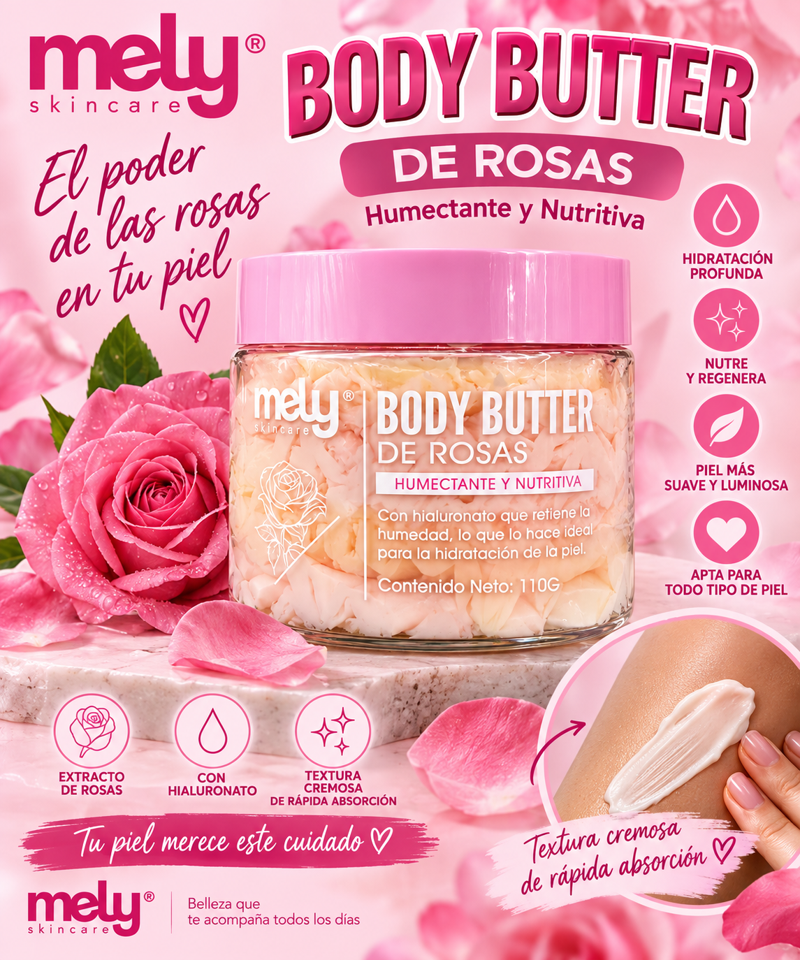 Manteca Corporal Body Butter de Karité - Mely 100 g