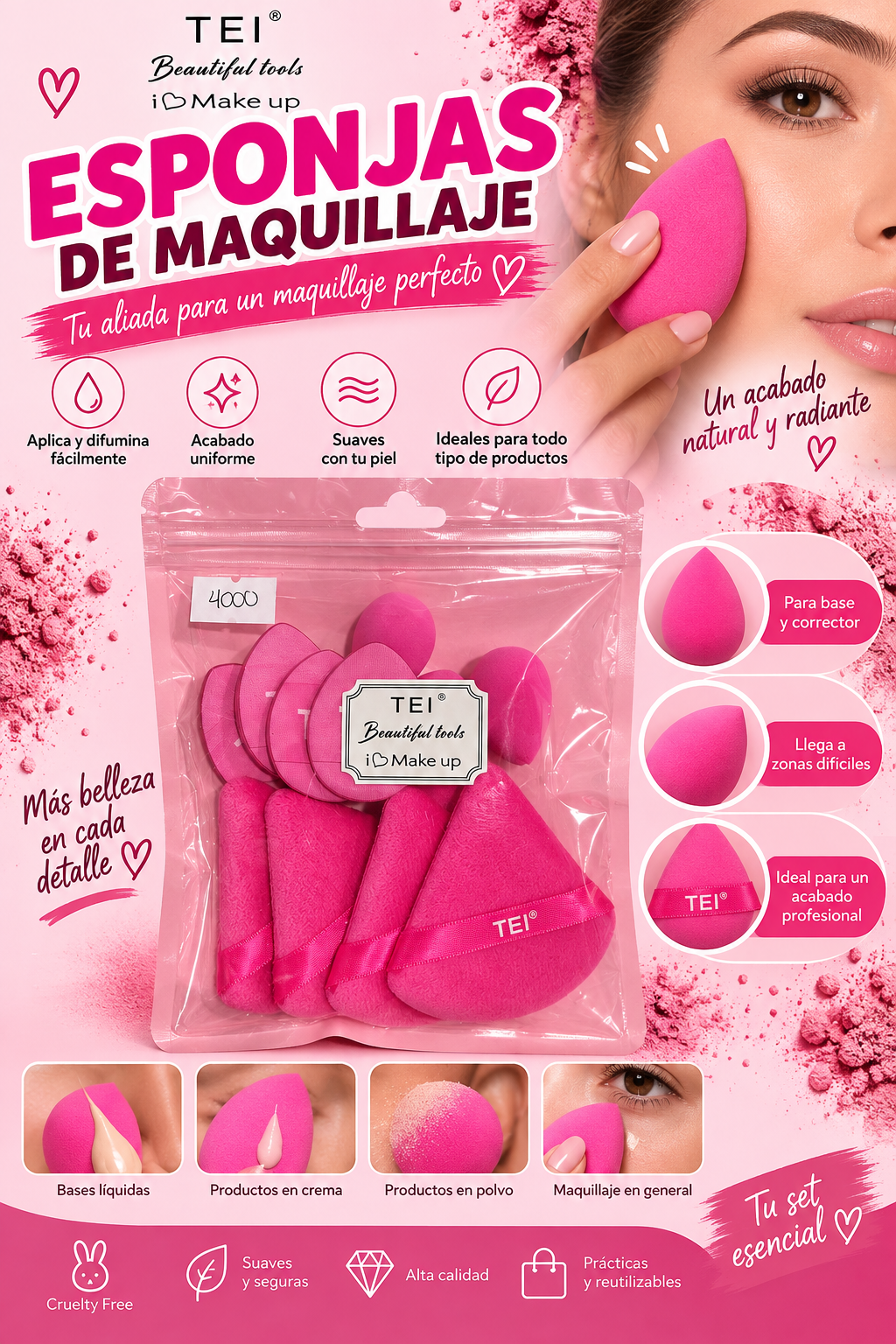 Set de esponjas - Beautiful tools 
