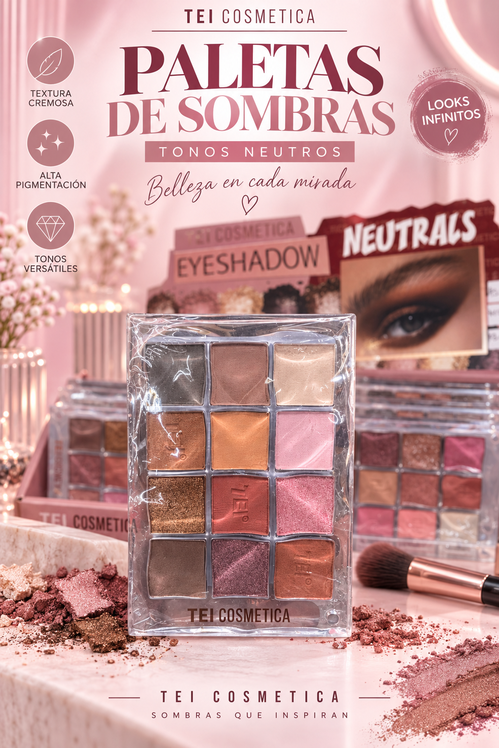 Eyeshadow Neutrals - TEI Cosmetica