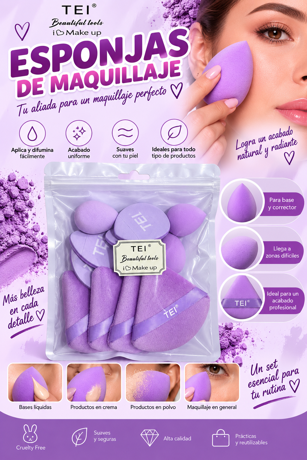 Set de esponjas - Beautiful tools 