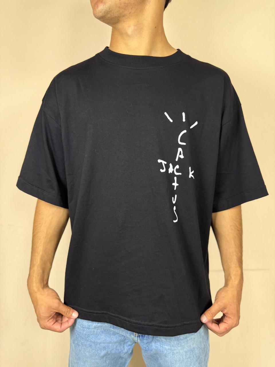 Remera boxy fit - Negro / Travis scott