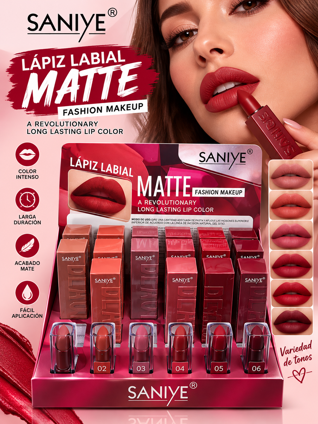 Lápiz labial - Fashion Makeup / Saniye