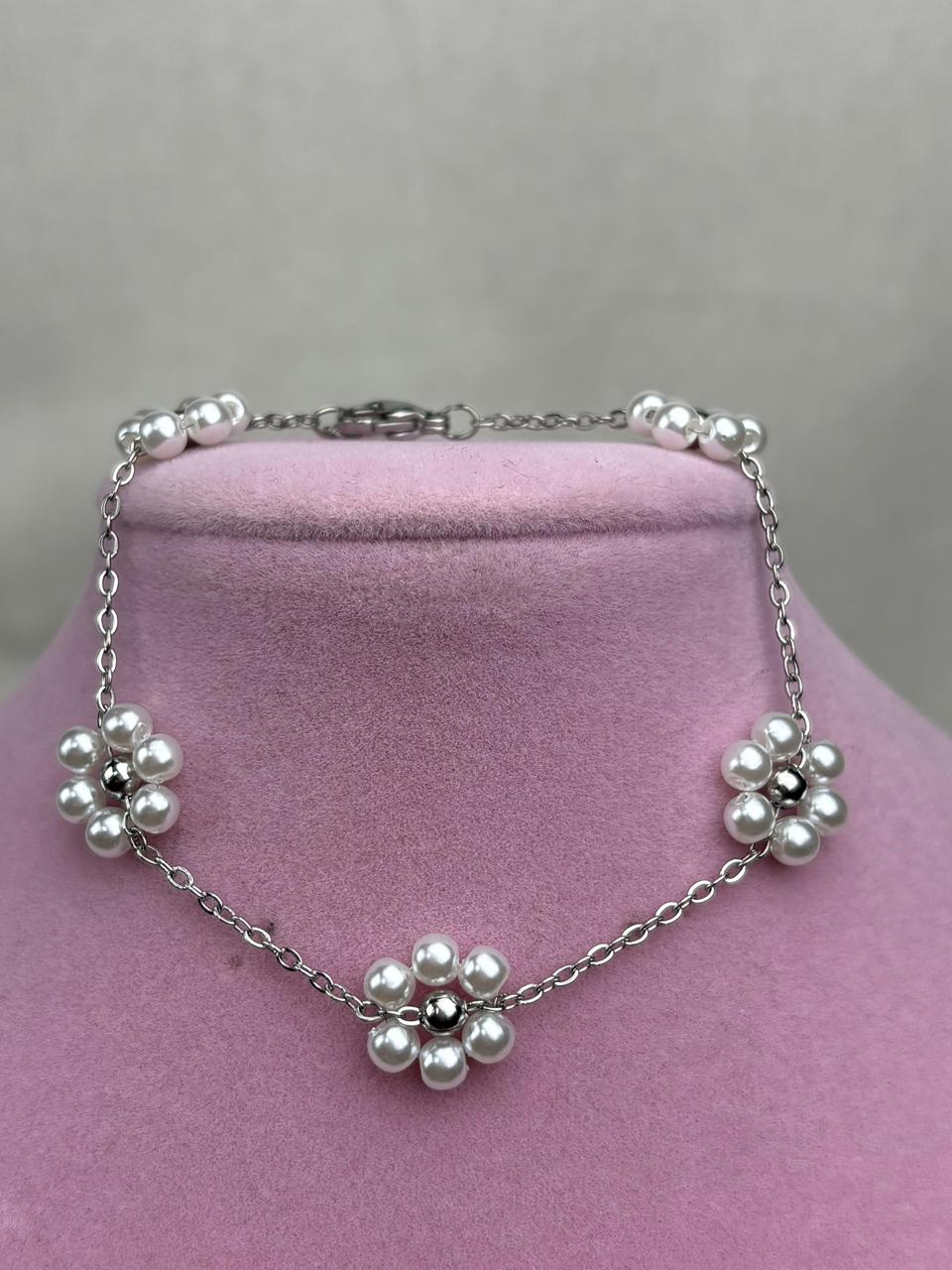 Pulsera - Flor de perla