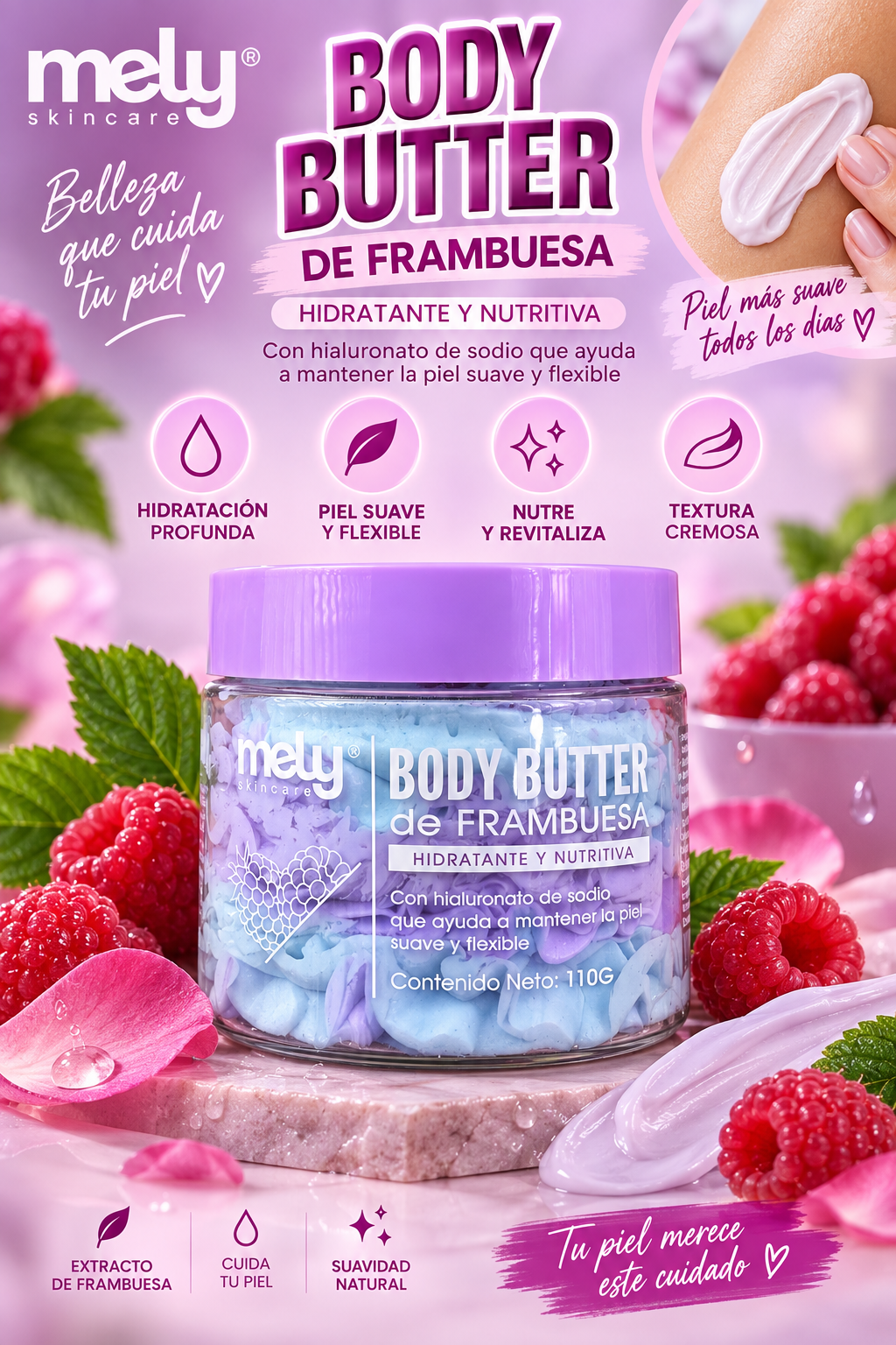 Manteca Corporal Body Butter de Karité - Mely 100 g