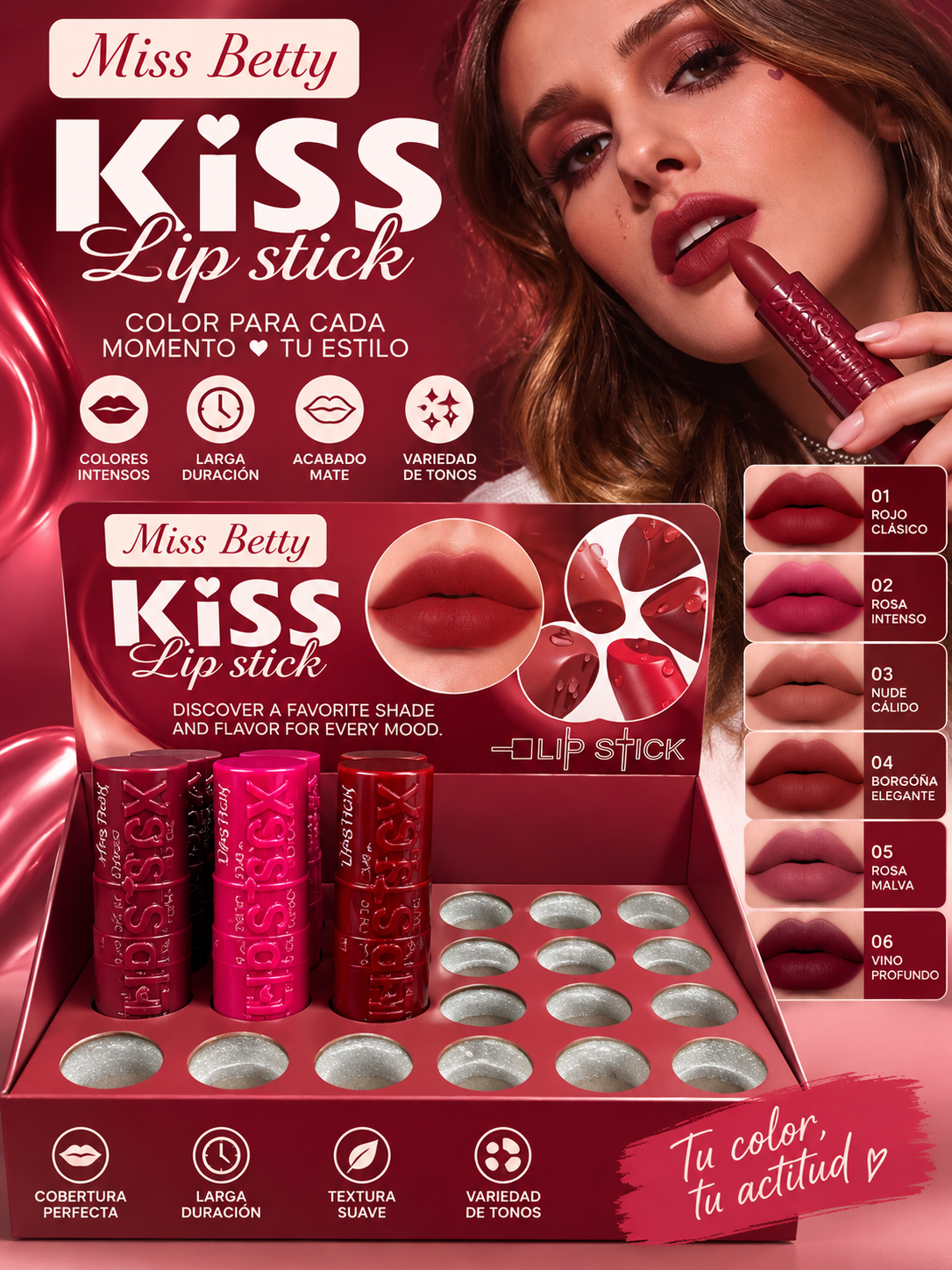 Kiss Lip Stick - Miss Betty