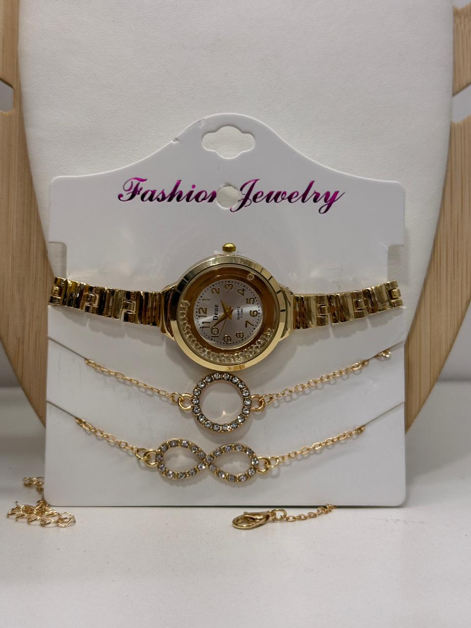 Set de Reloj + Pulseras / Infinito