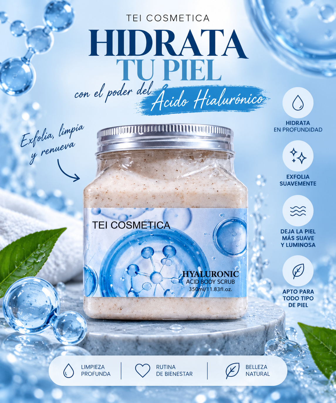 Exfoliante corporal (Body Scrub)-  TEI Cosmética