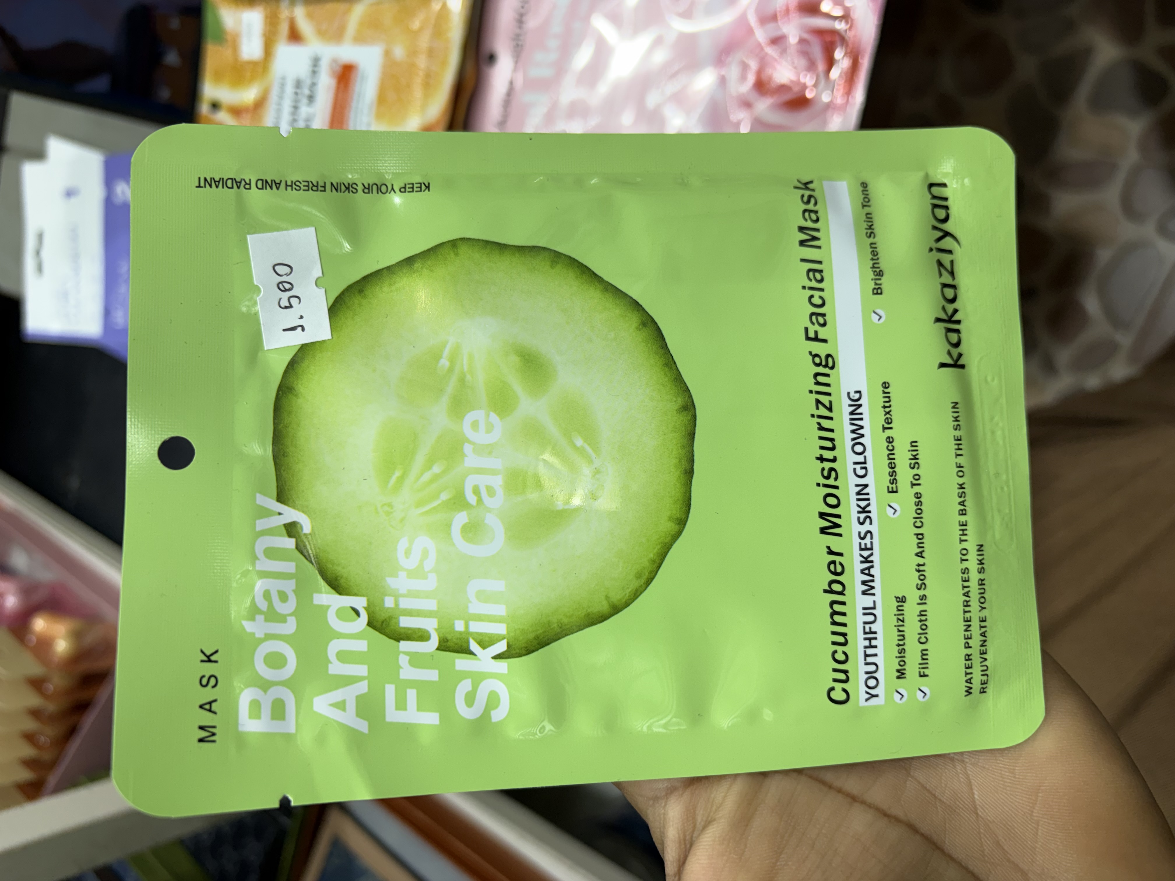 Mascarillas faciales - frutales 