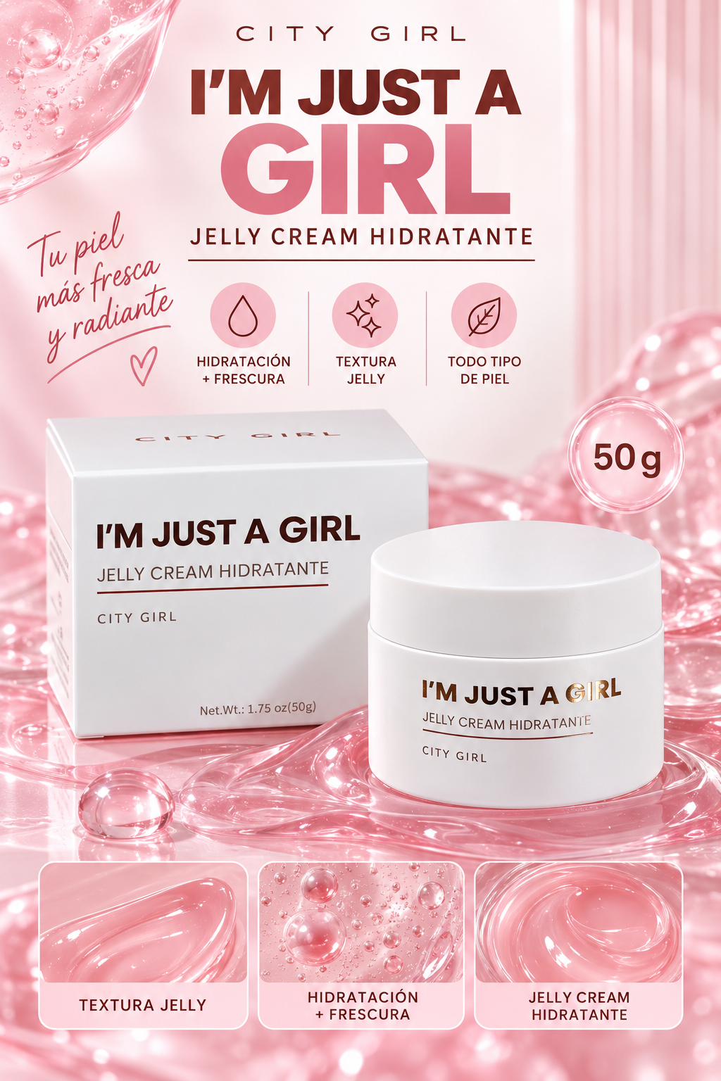 Jelly Cream Hidratante “I’m Just a Girl” - City Girl